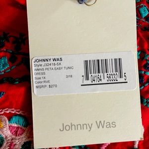 Women’s beautiful dress by Johnny Was. Never have been worn.  Non smoking home.
